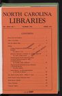 North Carolina Libraries, Vol. 33,  no. 1